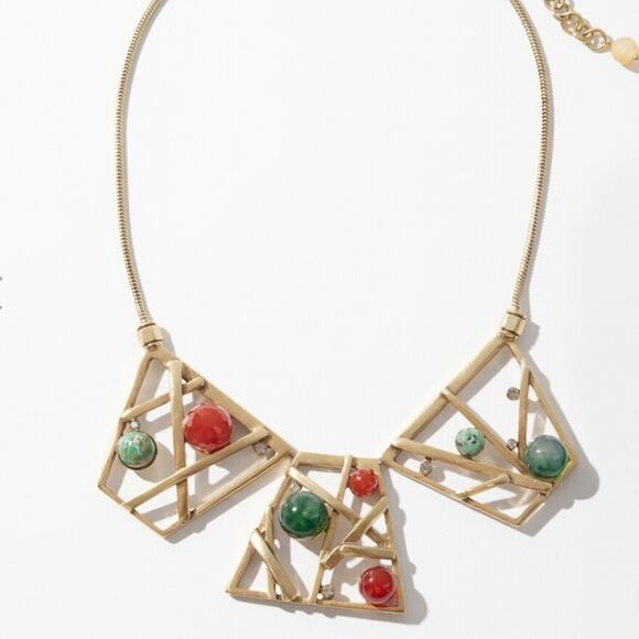 Chicos Beaded Bib Necklace NWT - Picture 3 of 4